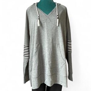 Gray Hooded Women's Sweater